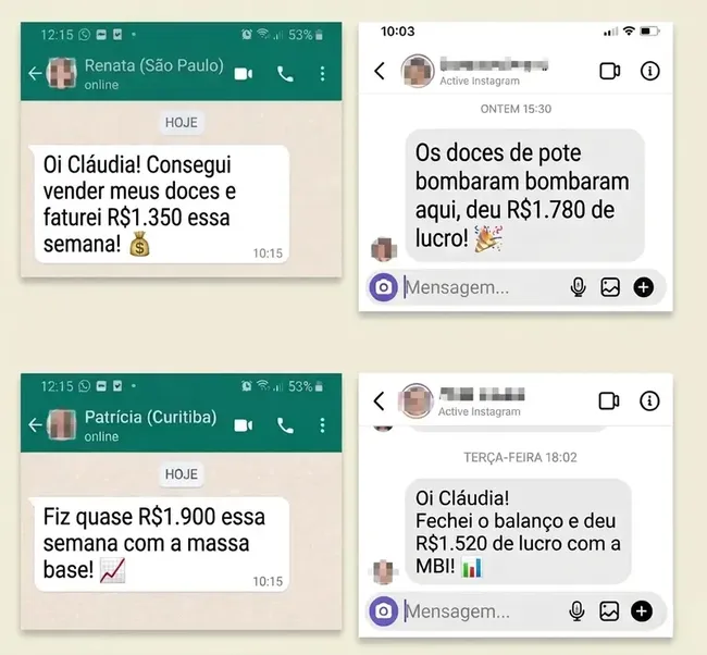 Mensagens de Sucesso no Whatsapp